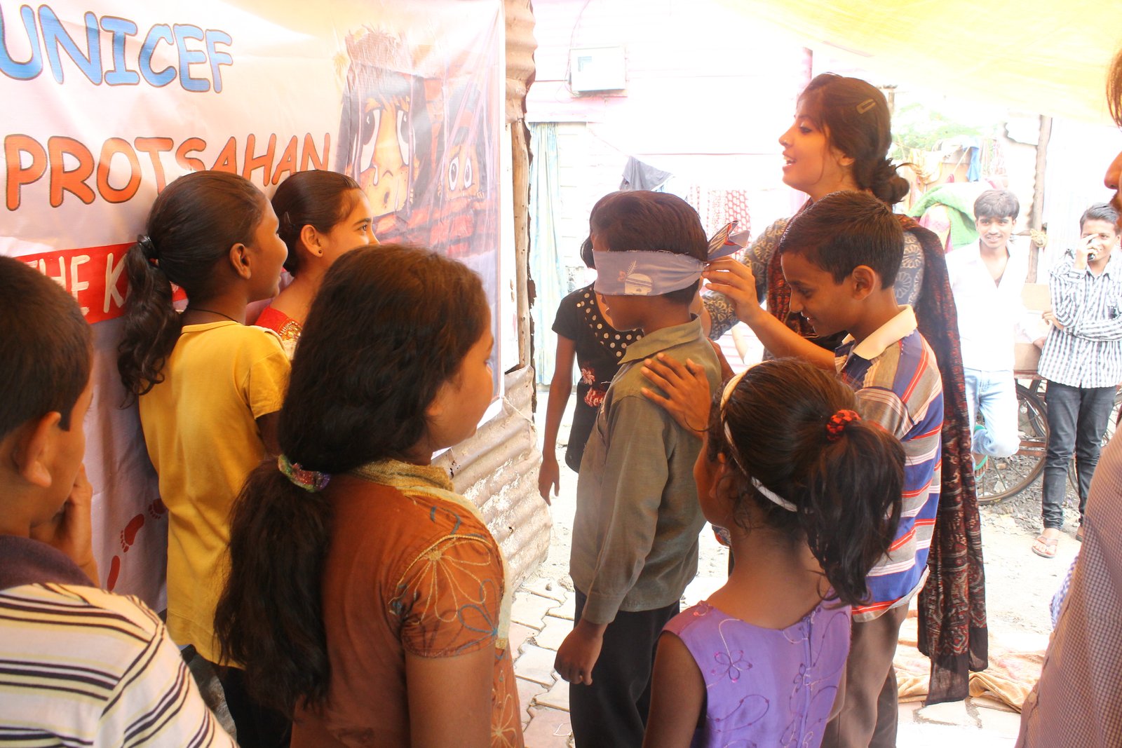 #10.Trust building Exercise. Group facilitated by Sneha from The Kahani Project team, which helped children understand the important of building trust. (1)